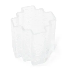 Ljuslykta Zigzag Glas 9x9cm