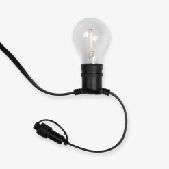 Ljusslinga 10 LED Anslutningsbar 4m Svart