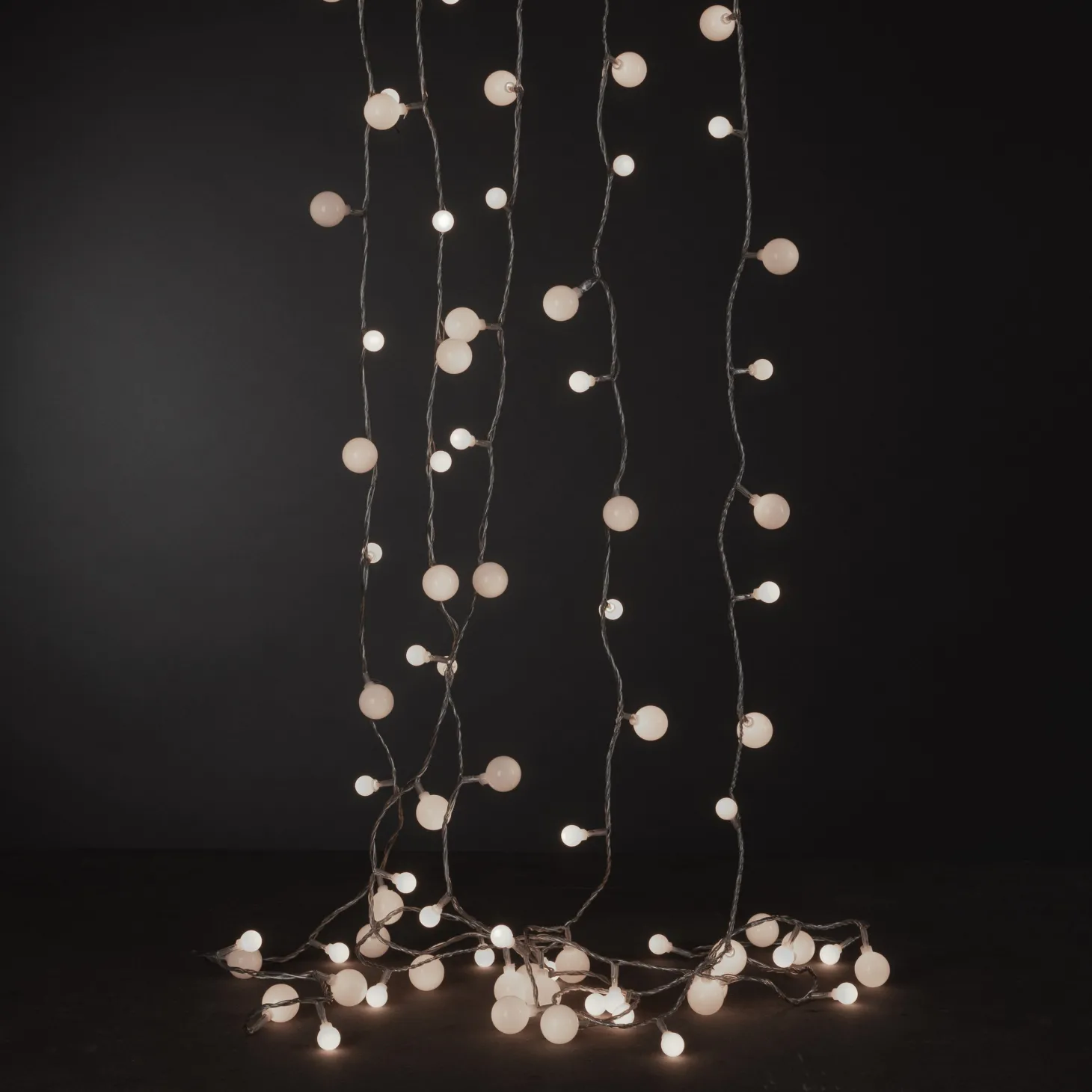 Ljusslinga 80 LED Boll 6,32m Transparent