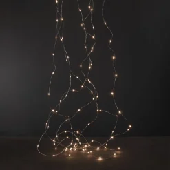 Ljusslinga 100 LED Micro 15m Silver