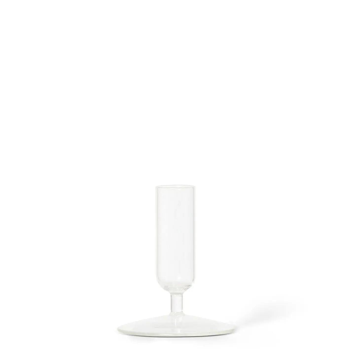 Ljusstake Glas 7,5x9,4cm Klarglas