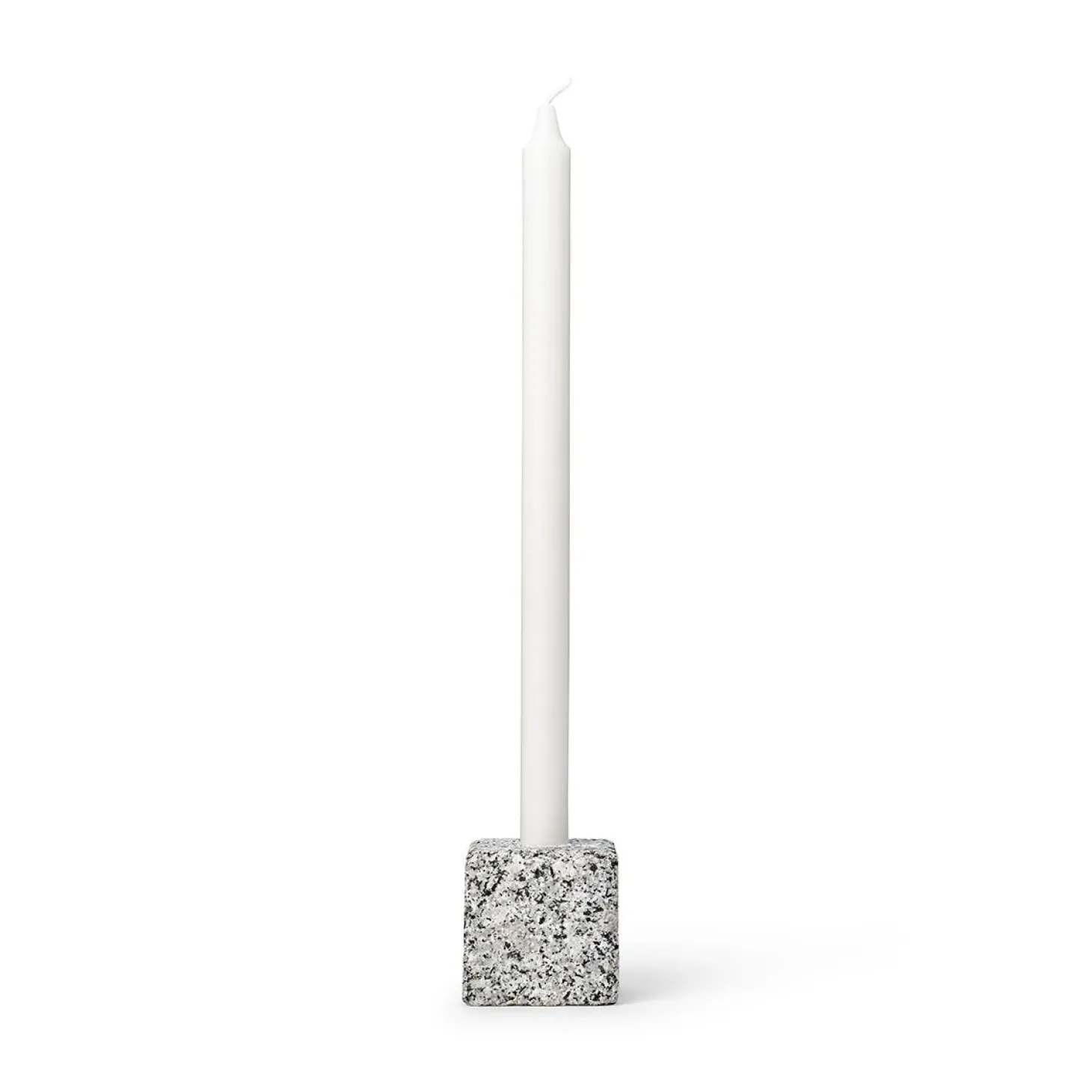 Ljusstake Granit 6,5x6,5cm Grå