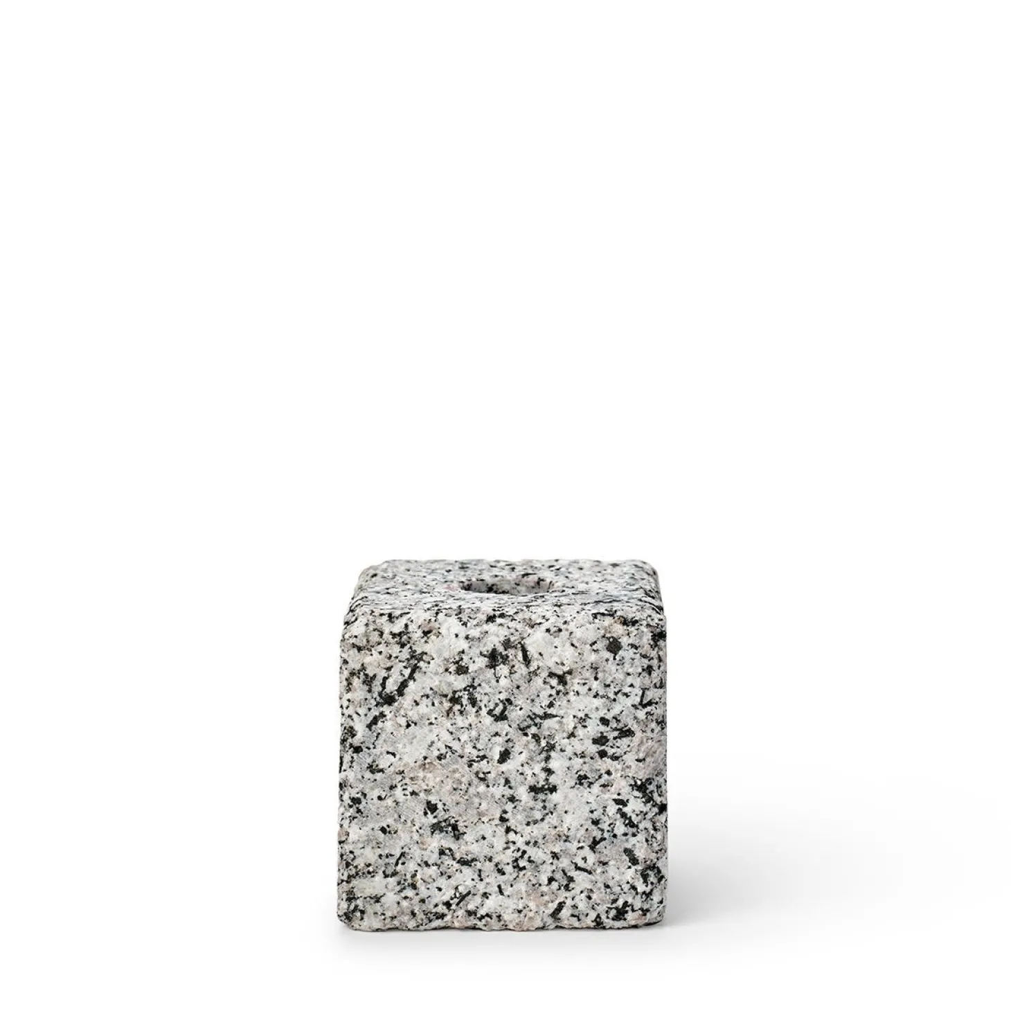 Ljusstake Granit 6,5x6,5cm Grå