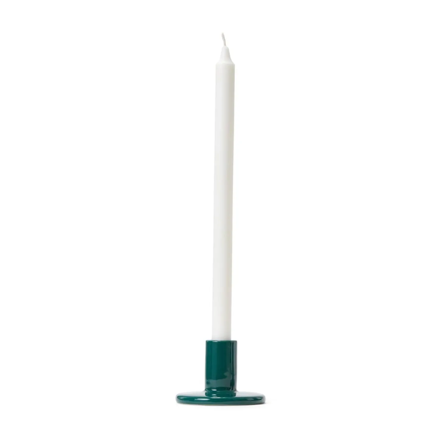 Ljusstake Signal Stengods 6,8x10cm Grön
