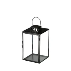 Lykta Metall 30,5cm Svart