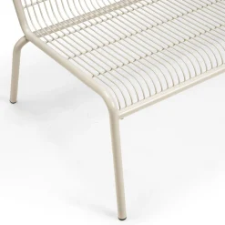Soffa Palma Metall 126x72cm Beige