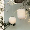 Solcellspendel Boll 25cm Vit