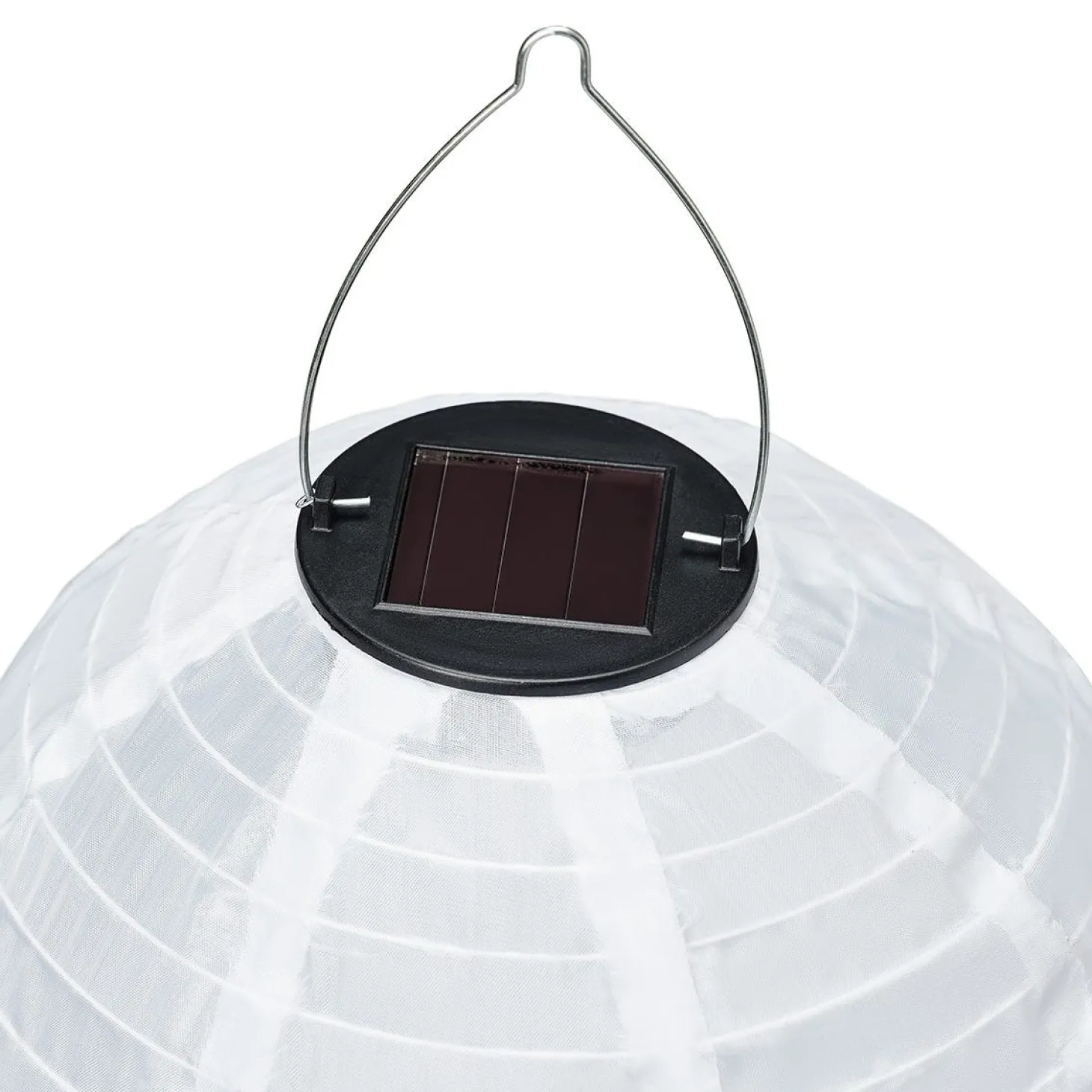 Solcellspendel Boll 25cm Vit