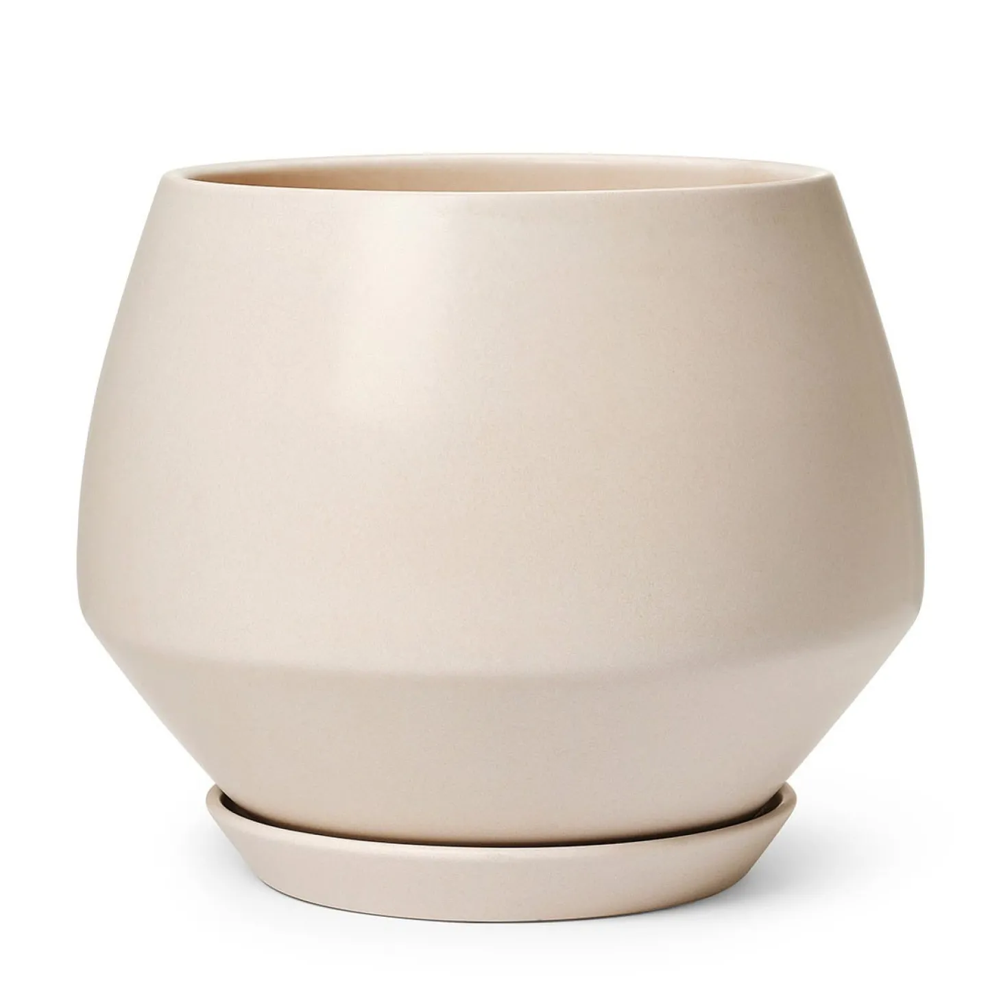 Stengodskruka Ellie med fat 30x36cm Beige