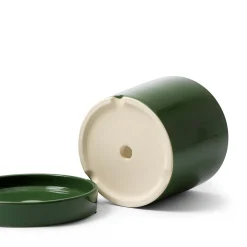 Stengodskruka/Fat 17,5cm Glaserad Grön
