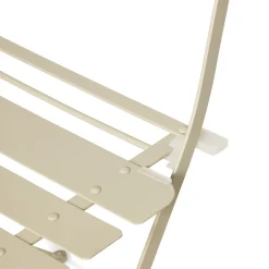 Stol Metall Fällbar Ljusbeige