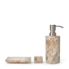 Tandborsthållare 4x4cm Marmor Beige