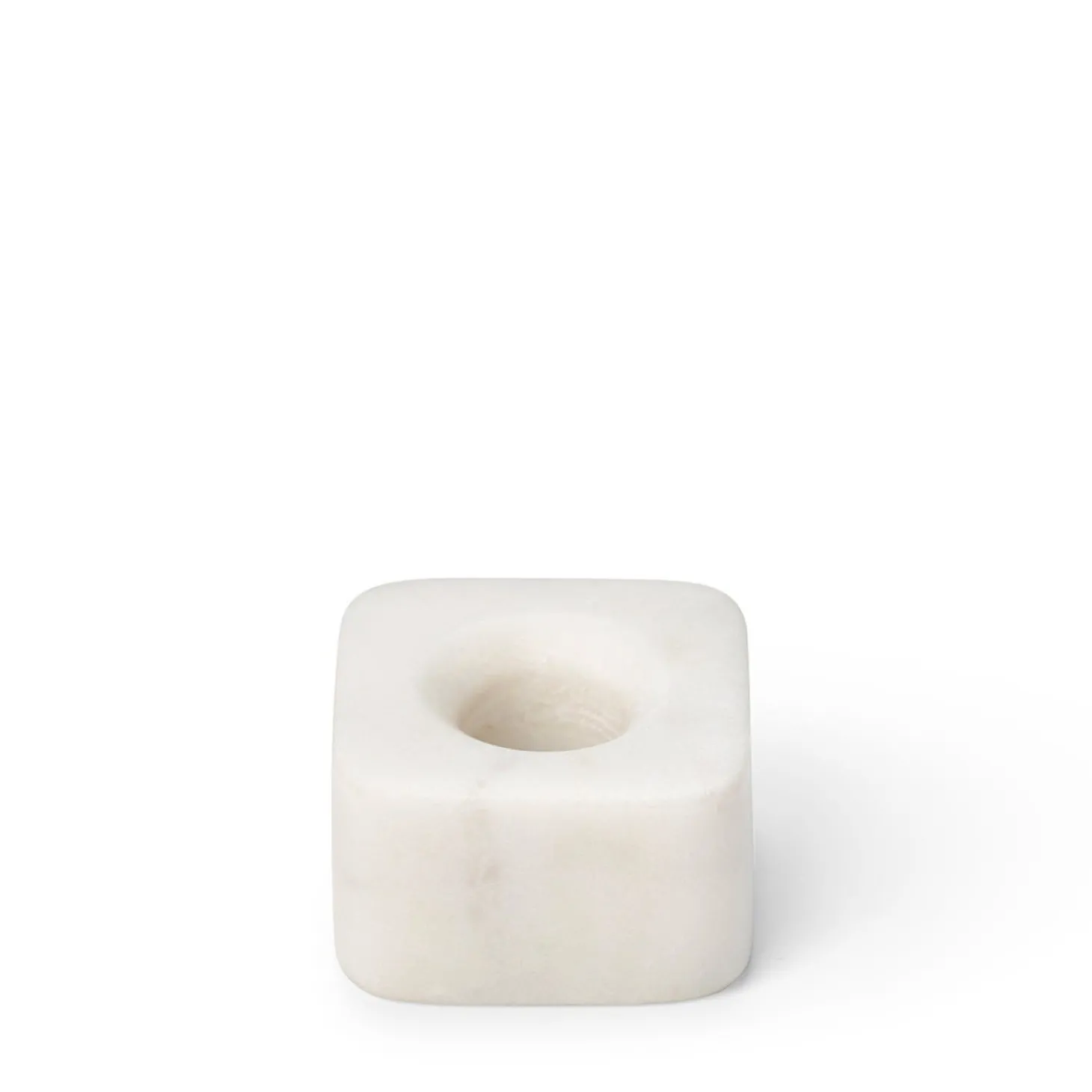 Tandborsthållare 4x4cm Marmor Vit