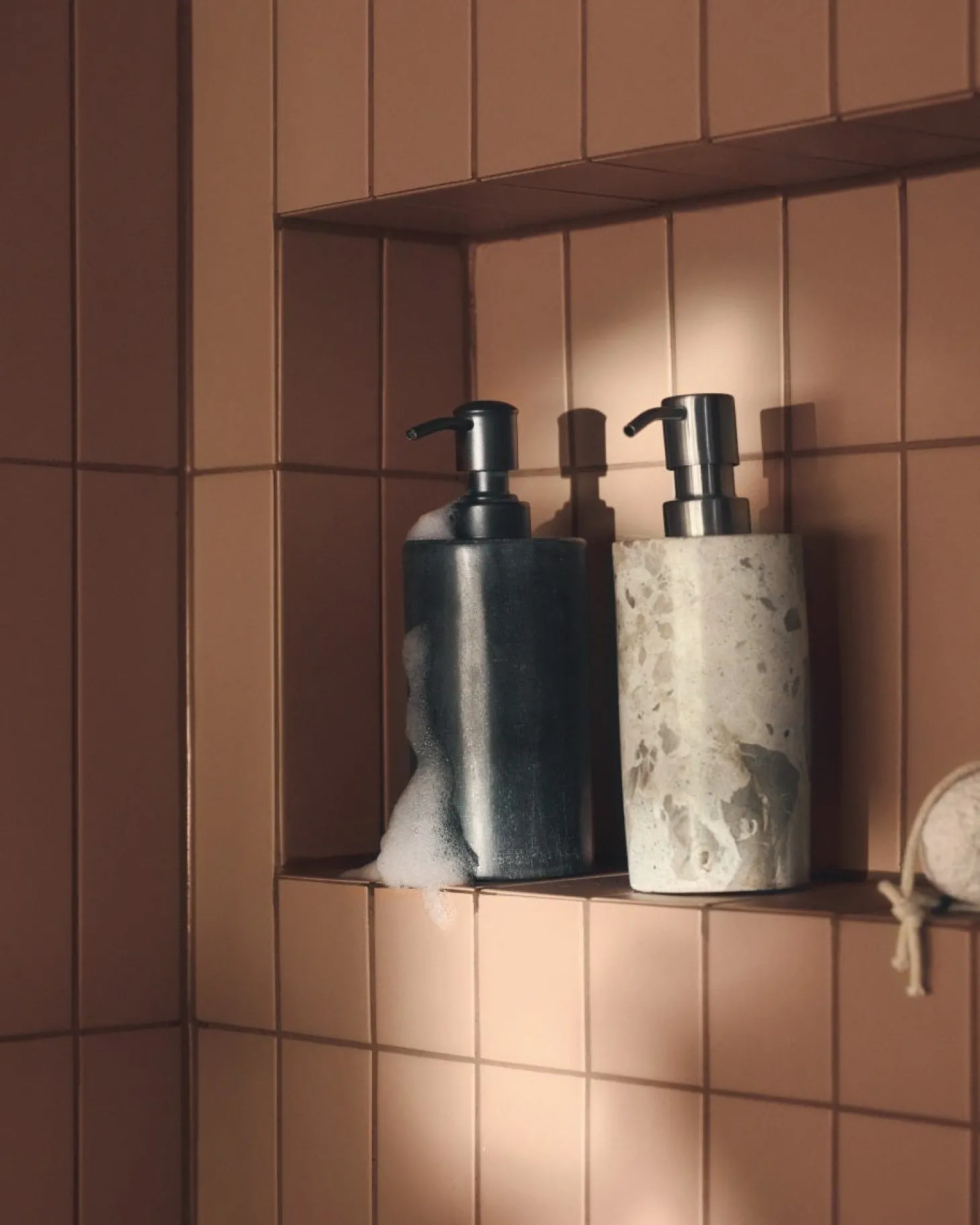Tvålpump 7x16,5cm Marmor Beige