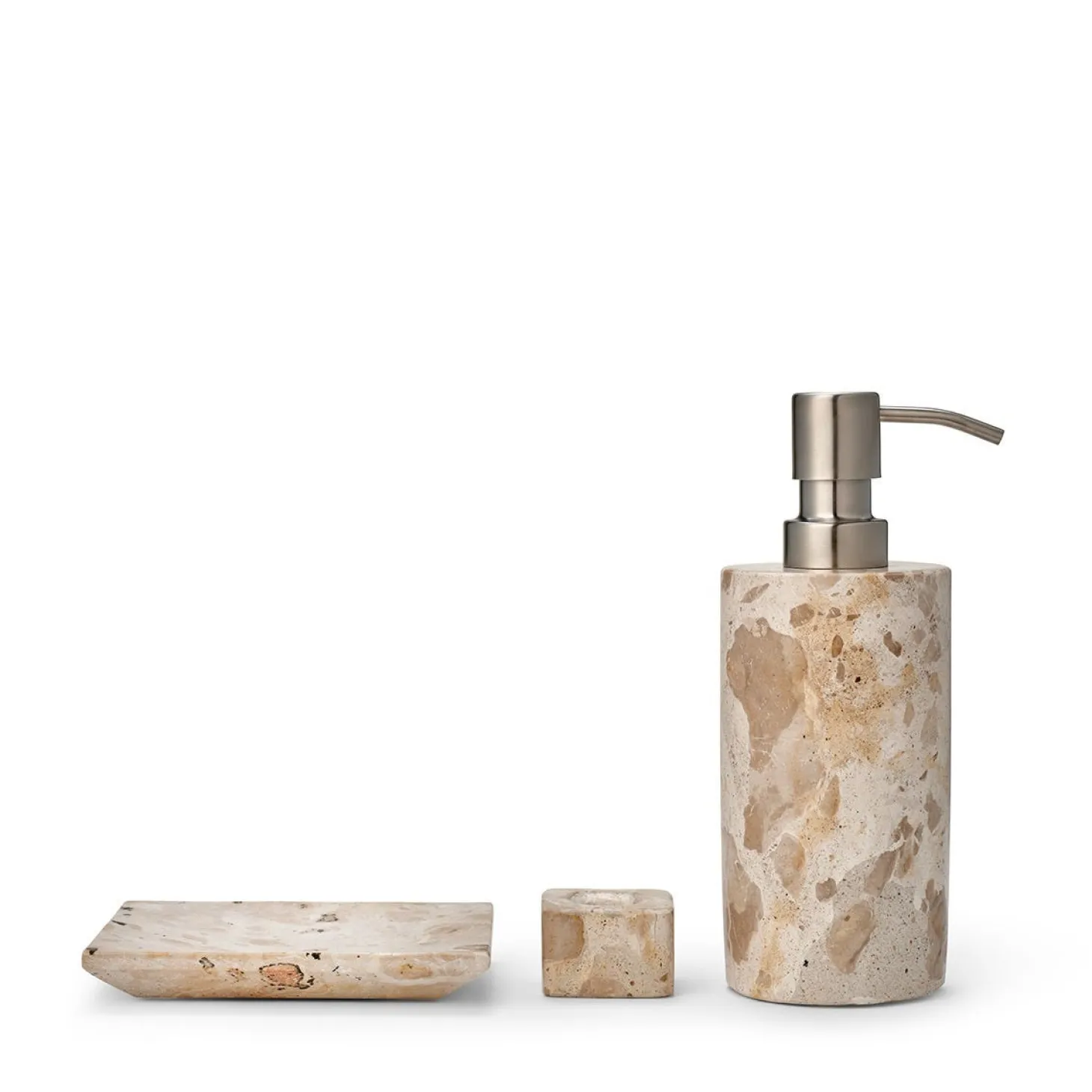 Tvålpump 7x16,5cm Marmor Beige