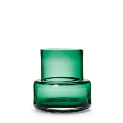 Vas Glas 15x15,5cm Grön