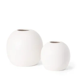 Vas Keramik Lovisa Rund Liten 15x14cm Vit