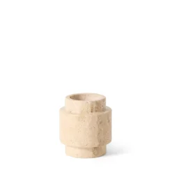 Värmeljuslykta Travertin 7x7cm
